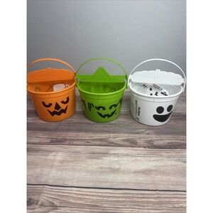 McDonald's Happy Meal Halloween Pail Bucket  McPunk'n McBoo McGlobin‎ 3 Pack NEW